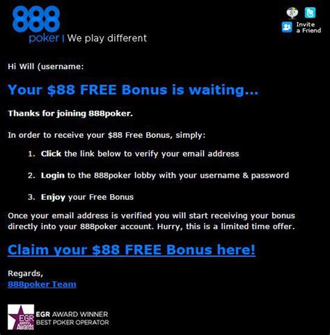 888 Poker Bonus $88 Free No.